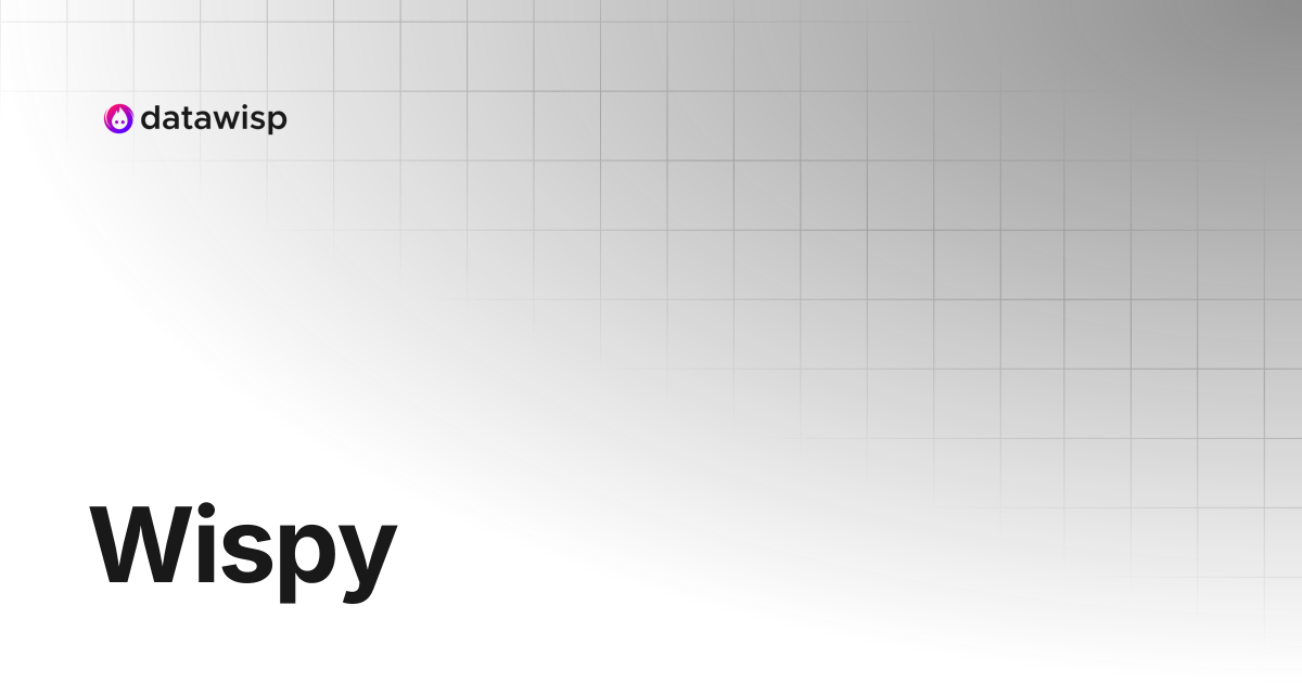 Wispy datawisp documentation
